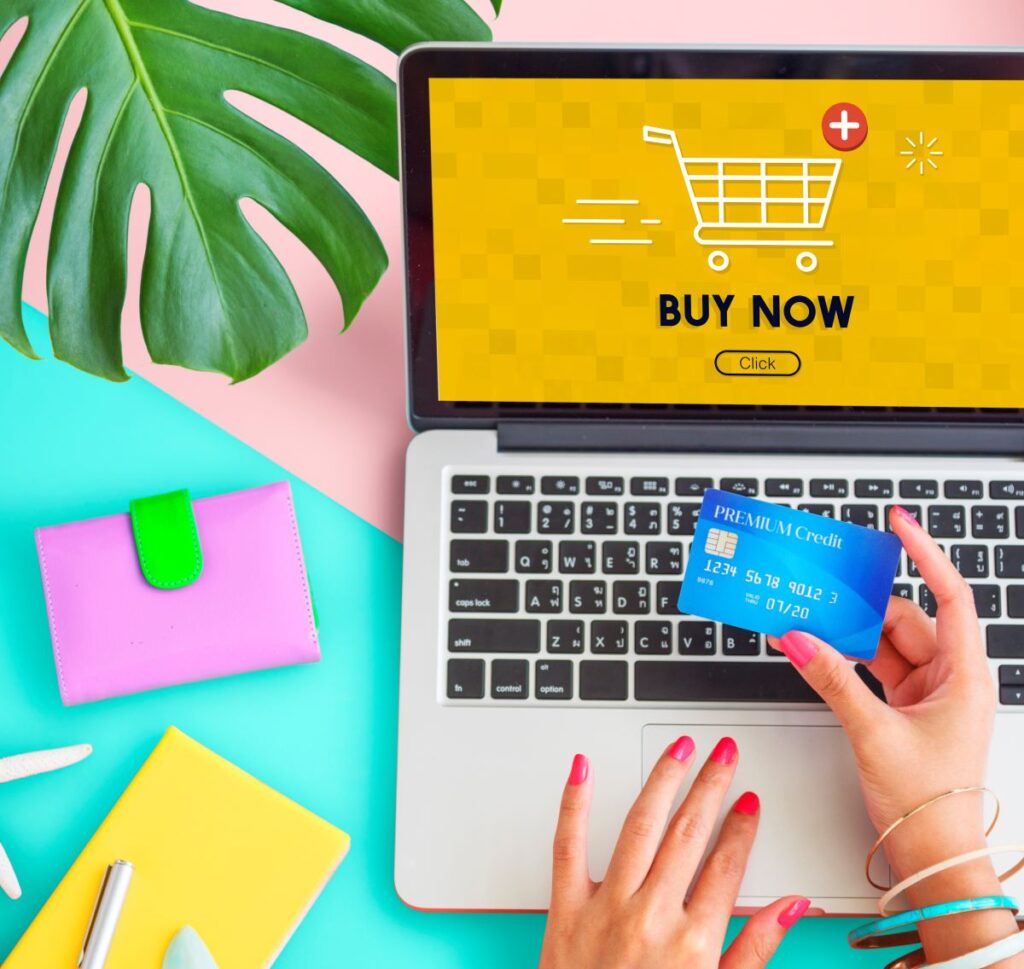 add cart buy now online commerce graphic concept